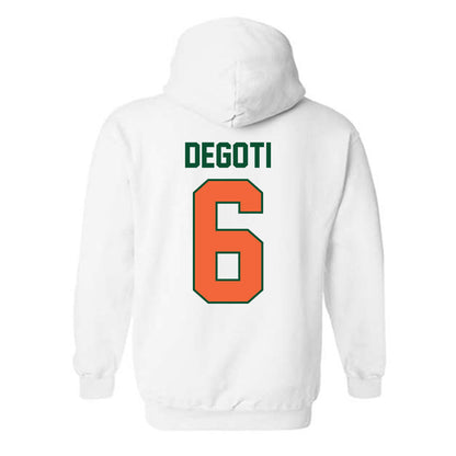 Miami - NCAA Baseball : Brandon DeGoti - Sports Shersey Hooded Sweatshirt-1