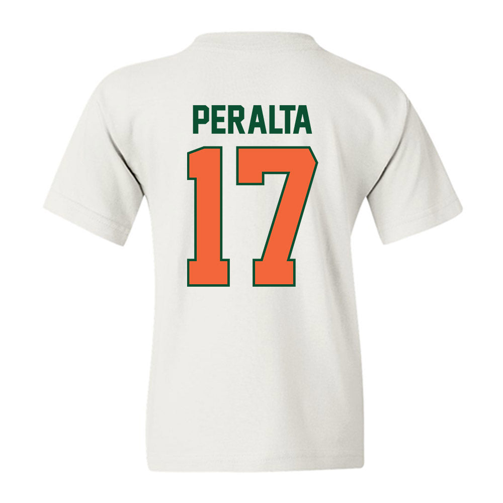 Miami - NCAA Baseball : Fabio Peralta - Sports Shersey Youth T-Shirt-1