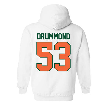 Miami - NCAA Baseball : Lj Drummond - Sports Shersey Hooded Sweatshirt-1