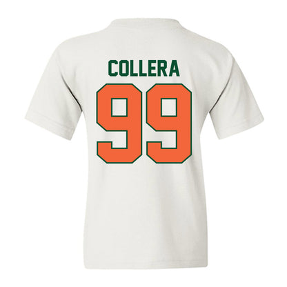 Miami - NCAA Baseball : Lazaro Collera - Sports Shersey Youth T-Shirt-1