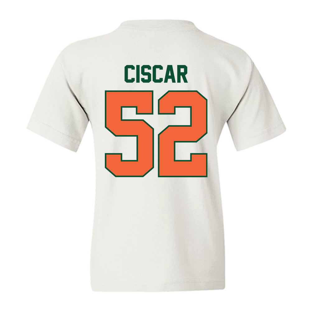 Miami - NCAA Baseball : Anthony Ciscar - Sports Shersey Youth T-Shirt-1