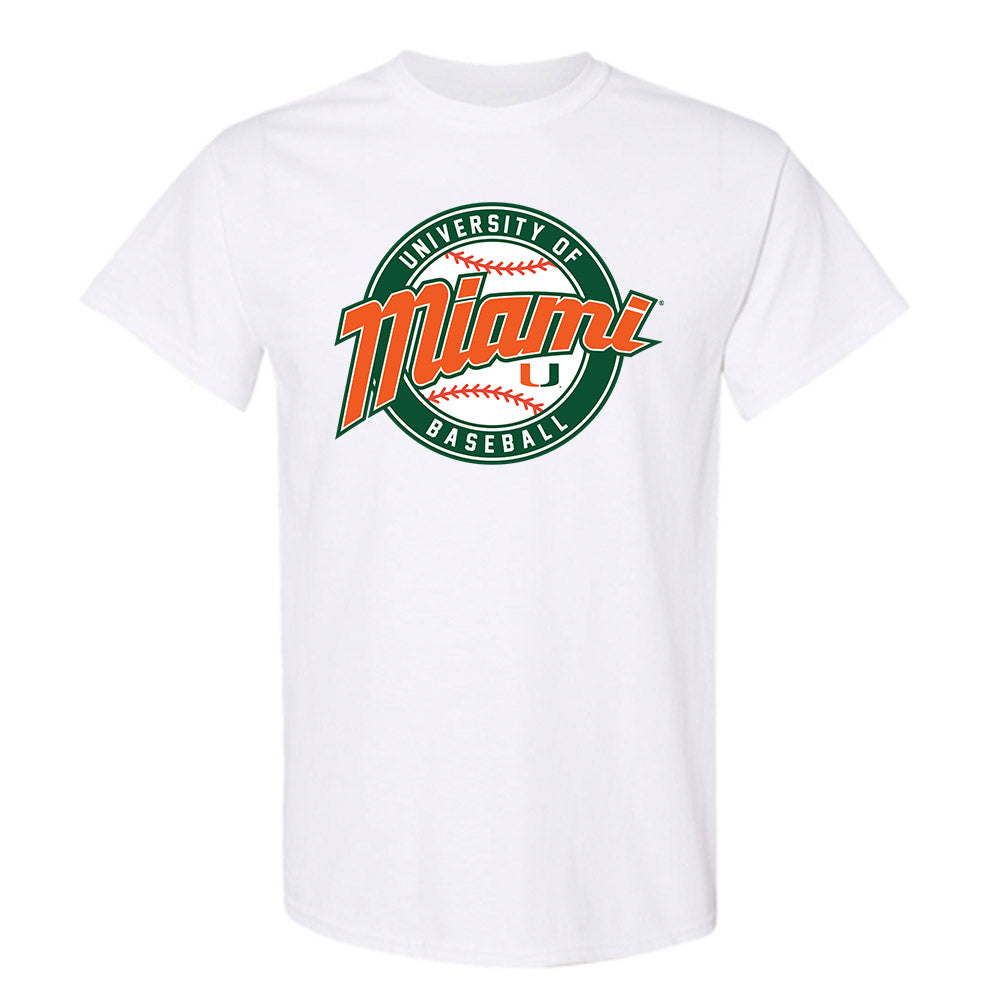 Miami - NCAA Baseball : Frank Menendez - Sports Shersey T-Shirt-0