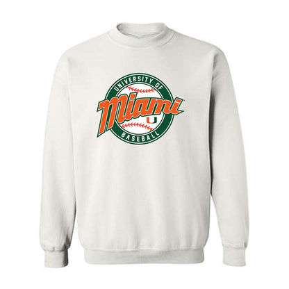 Miami - NCAA Baseball : Max Galvin - Sports Shersey Crewneck Sweatshirt-0