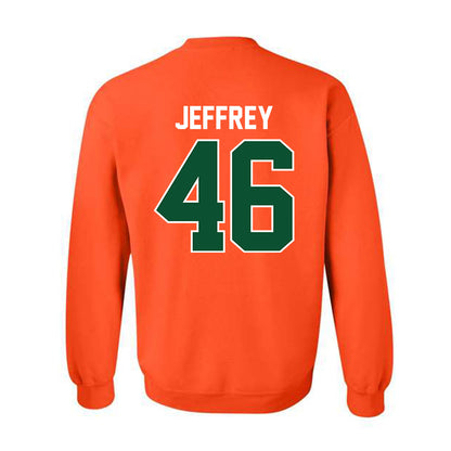 Miami - NCAA Baseball : Donavan Jeffrey - Sports Shersey Crewneck Sweatshirt-1