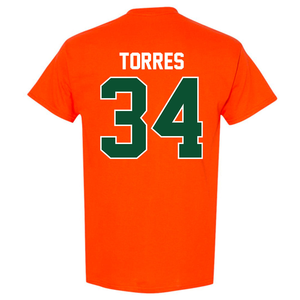 Miami - NCAA Baseball : Michael Torres - Sports Shersey T-Shirt-1