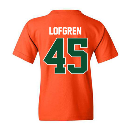 Miami - NCAA Baseball : Brixton Lofgren - Sports Shersey Youth T-Shirt-1