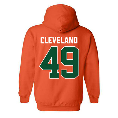 Miami - NCAA Baseball : Jackson Cleveland - Sports Shersey Hooded Sweatshirt-1