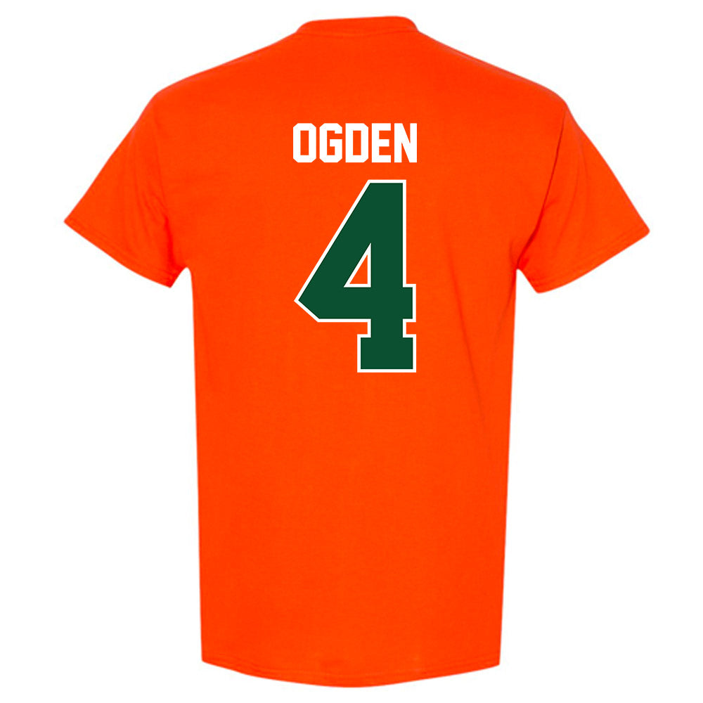 Miami - NCAA Baseball : Jake Ogden - Sports Shersey T-Shirt-1