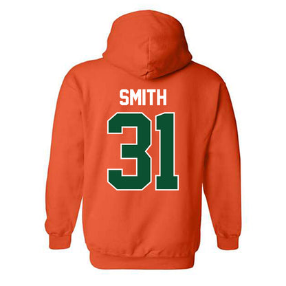 Miami - NCAA Baseball : Will Smith - Sports Shersey Hooded Sweatshirt-1