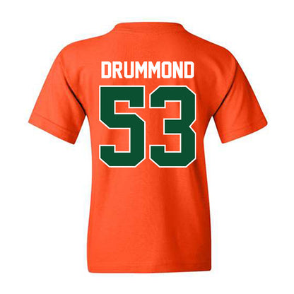 Miami - NCAA Baseball : Lj Drummond - Sports Shersey Youth T-Shirt-1