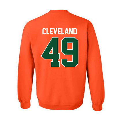 Miami - NCAA Baseball : Jackson Cleveland - Sports Shersey Crewneck Sweatshirt-1