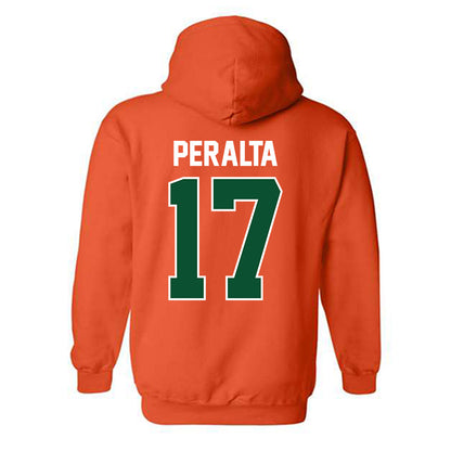 Miami - NCAA Baseball : Fabio Peralta - Sports Shersey Hooded Sweatshirt-1