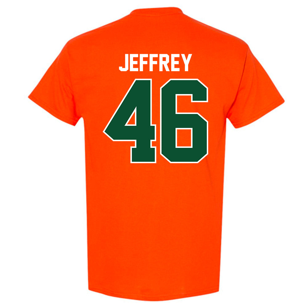Miami - NCAA Baseball : Donavan Jeffrey - Sports Shersey T-Shirt-1
