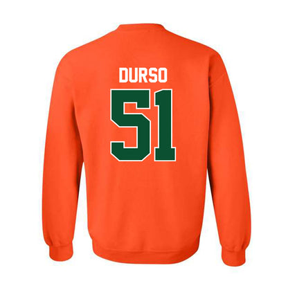 Miami - NCAA Baseball : Jack Durso - Sports Shersey Crewneck Sweatshirt-1