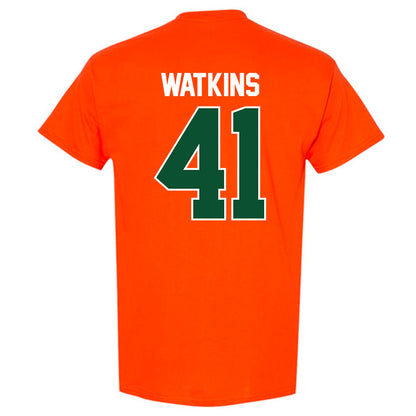 Miami - NCAA Baseball : Jailen Watkins - Sports Shersey T-Shirt-1