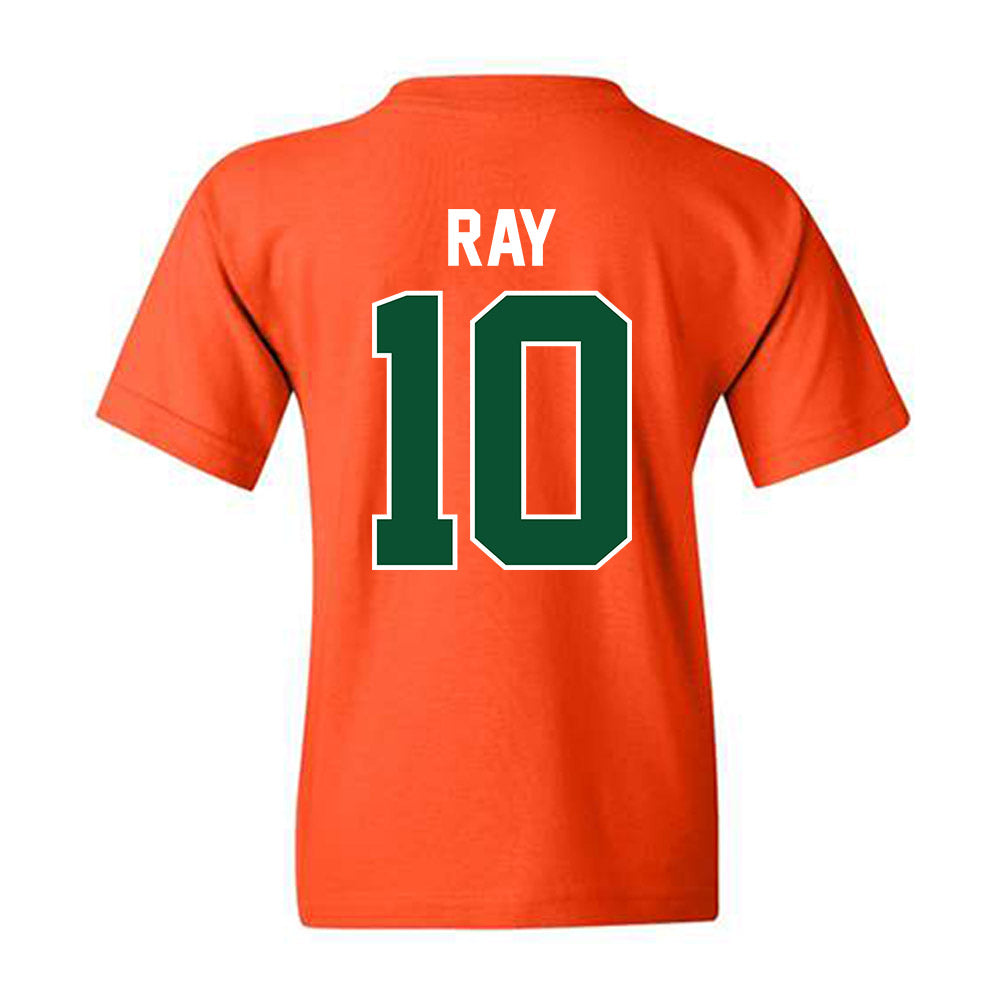 Miami - NCAA Baseball : Aidan Ray - Sports Shersey Youth T-Shirt-1