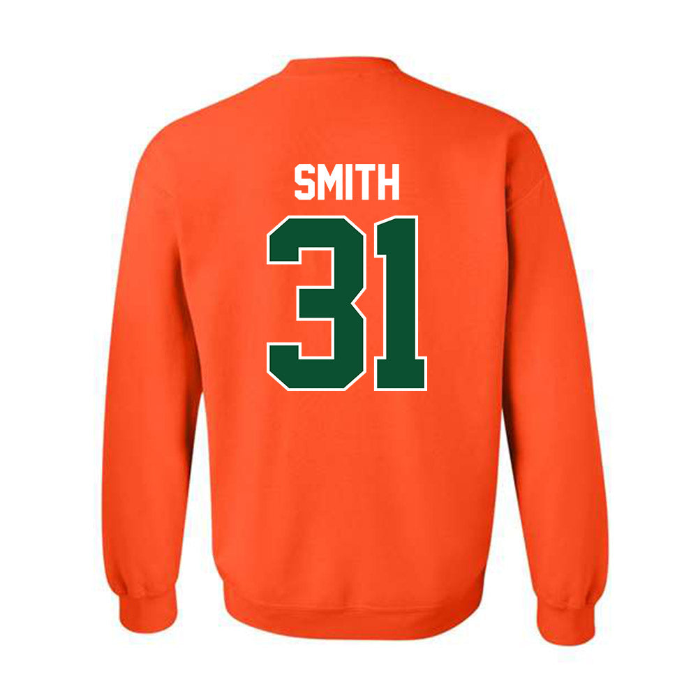 Miami - NCAA Baseball : Will Smith - Sports Shersey Crewneck Sweatshirt-1