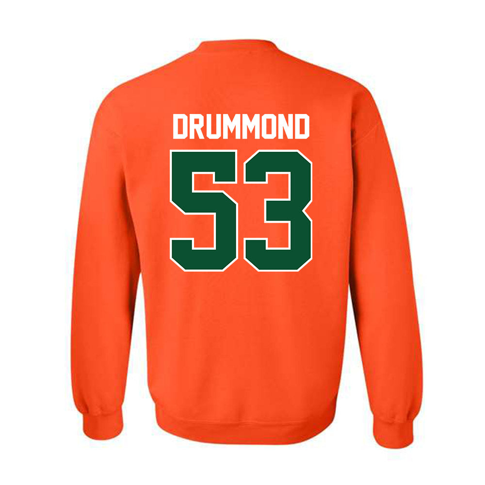 Miami - NCAA Baseball : Lj Drummond - Sports Shersey Crewneck Sweatshirt-1