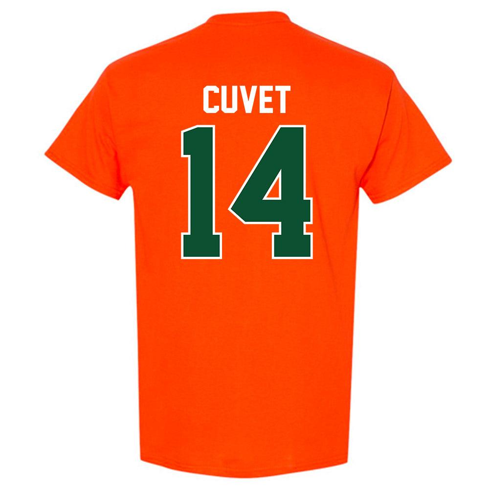 Miami - NCAA Baseball : Daniel Cuvet - Sports Shersey T-Shirt-1