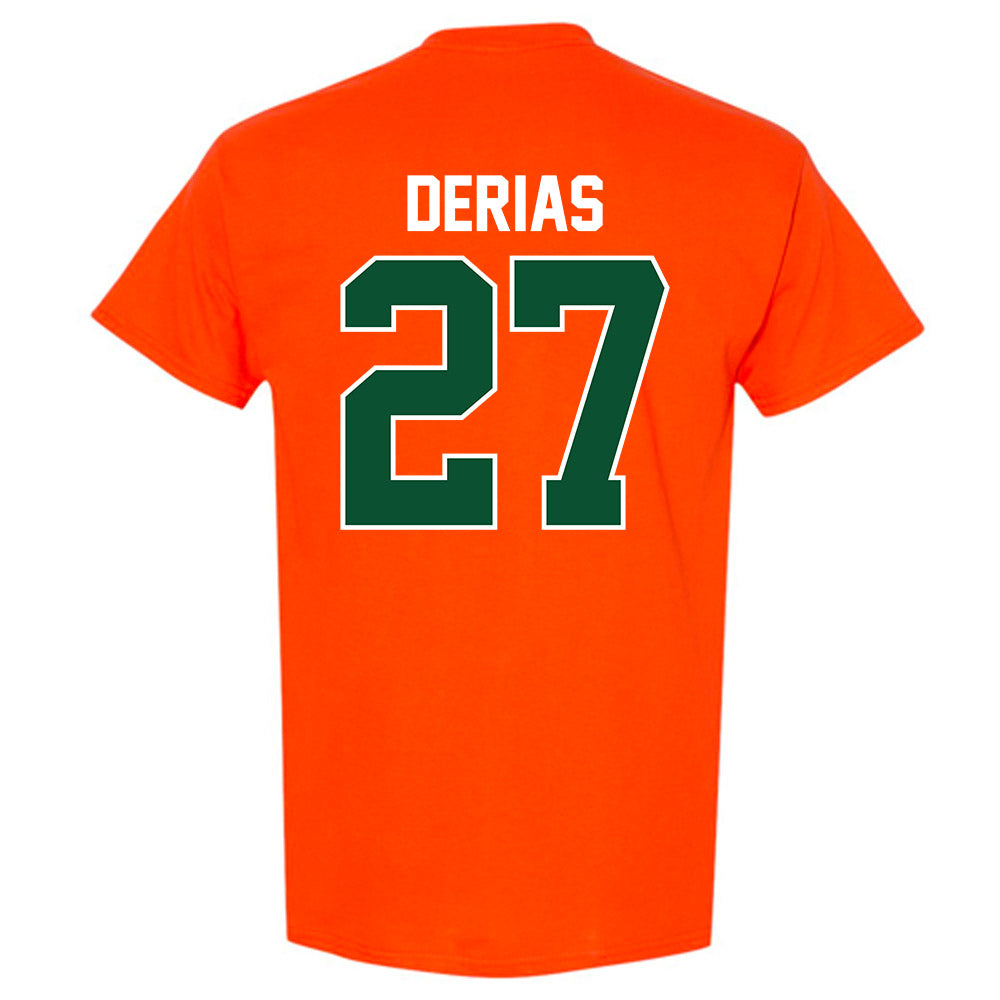 Miami - NCAA Baseball : Howard Tate DeRias - Sports Shersey T-Shirt-1