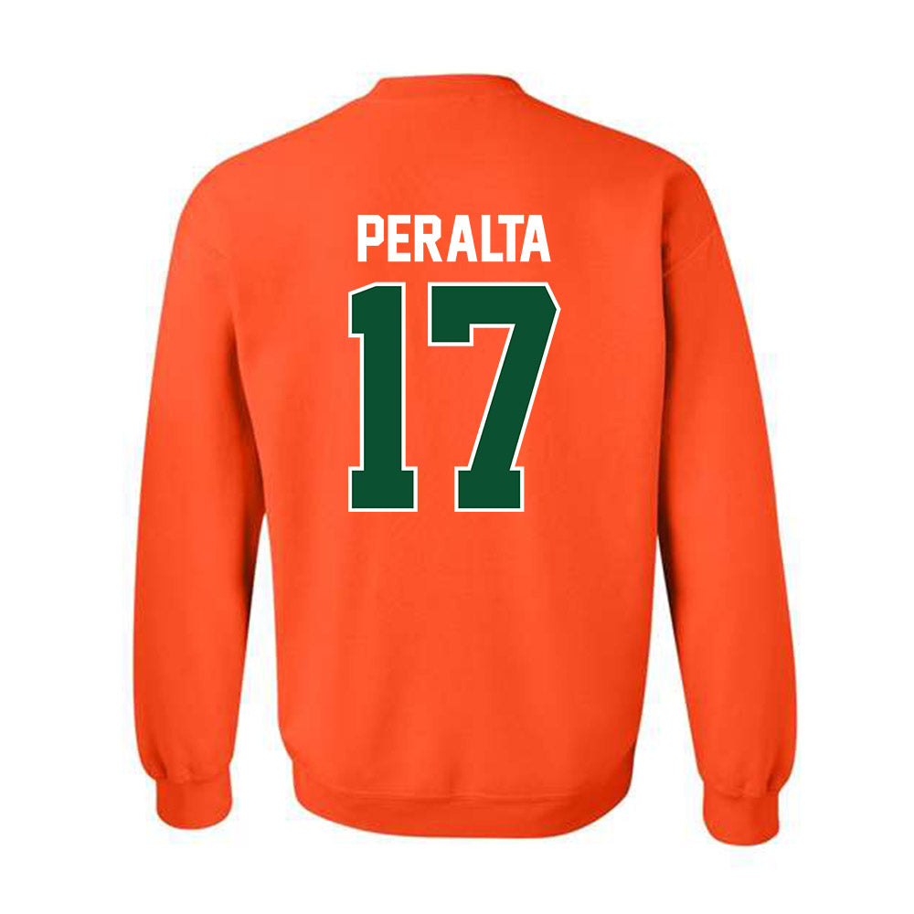 Miami - NCAA Baseball : Fabio Peralta - Sports Shersey Crewneck Sweatshirt-1