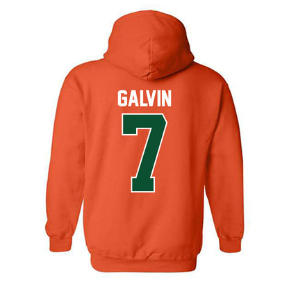 Miami - NCAA Baseball : Max Galvin - Sports Shersey Hooded Sweatshirt-1