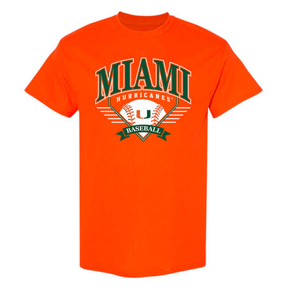 Miami - NCAA Baseball : Carson Fischer - Sports Shersey T-Shirt-0