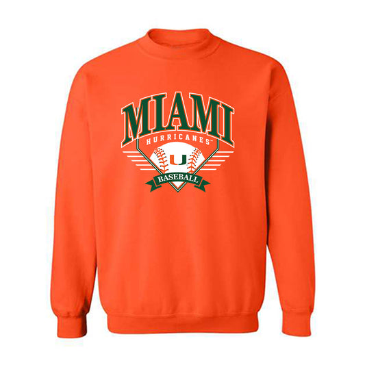 Miami - NCAA Baseball : Mario Magana - Sports Shersey Crewneck Sweatshirt-0