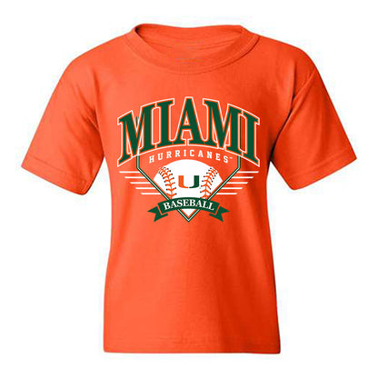 Miami - NCAA Baseball : Jake Lodgek - Sports Shersey Youth T-Shirt-0