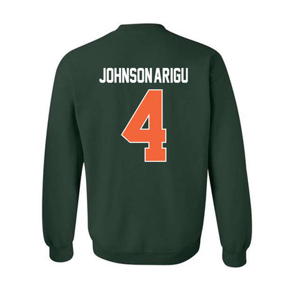 Miami - NCAA Men's Basketball : Isaiah Johnson-Arigu - Sports Shersey Crewneck Sweatshirt