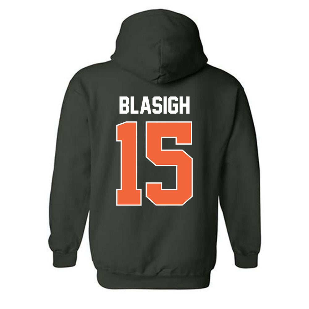 Miami - NCAA Women's Basketball : Vittoria Blasigh - Sports Shersey Hooded Sweatshirt-1