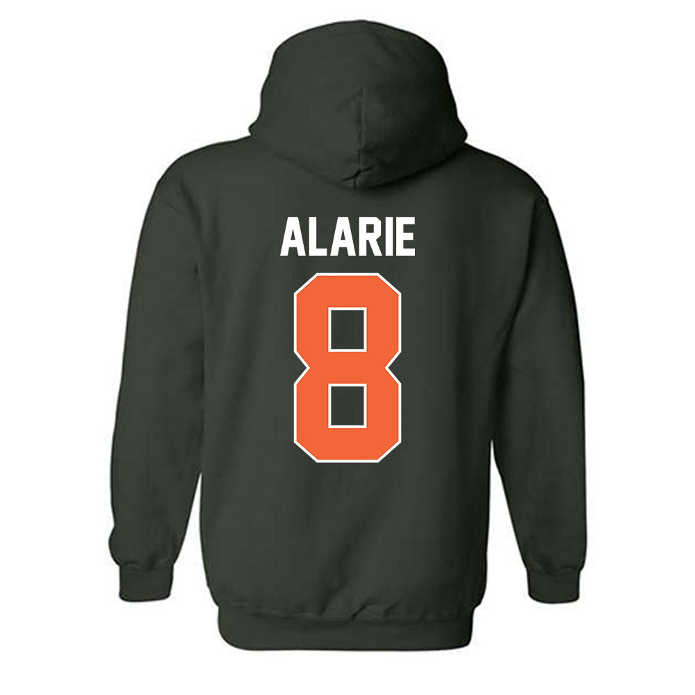 Miami - NCAA Men's Basketball : Xander Alarie - Sports Shersey Hooded Sweatshirt