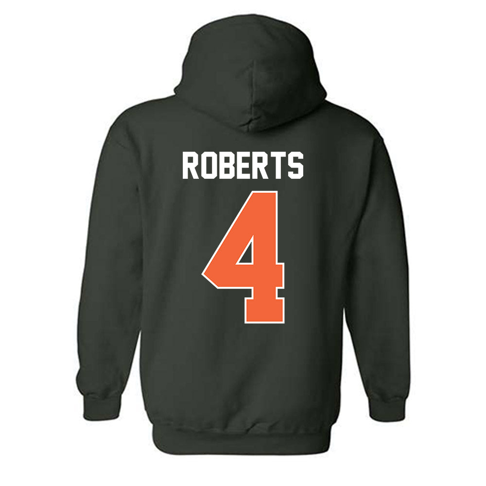 Miami - NCAA Women's Basketball : Jasmyne Roberts - Sports Shersey Hooded Sweatshirt