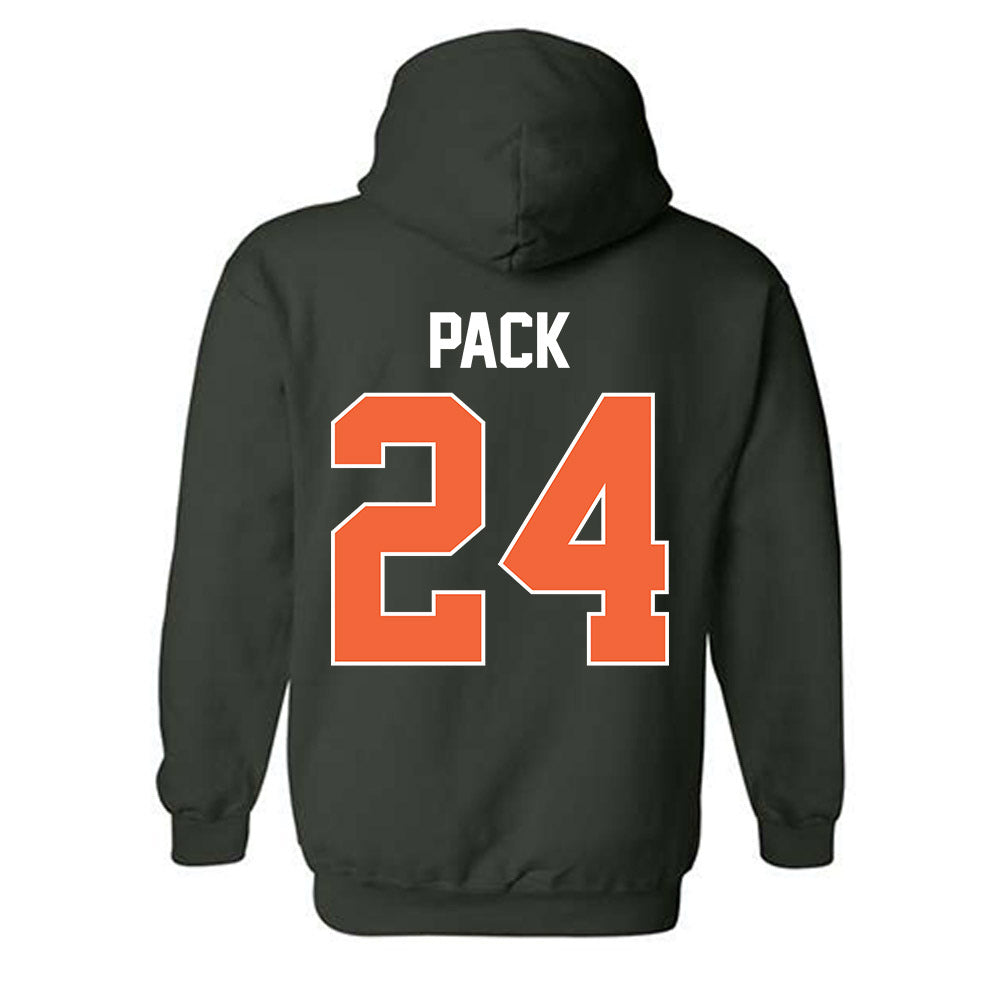 Miami - NCAA Men's Basketball : Nijel Pack - Sports Shersey Hooded Sweatshirt