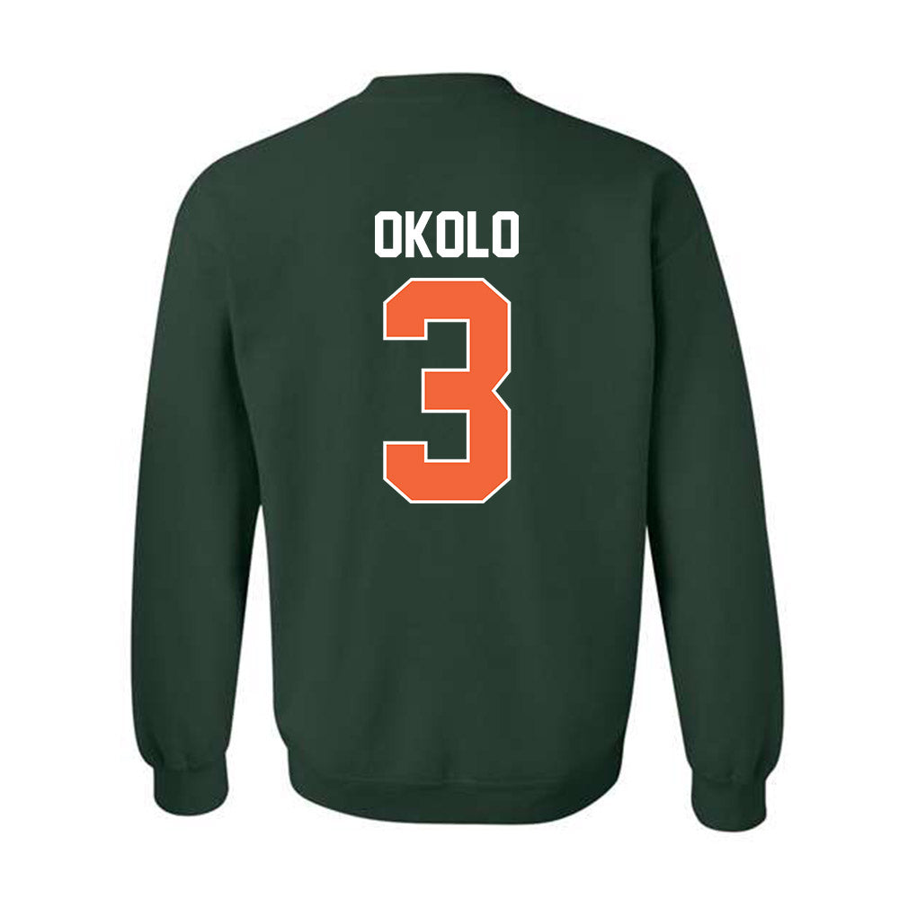 Miami - NCAA Women's Basketball : Soma Okolo - Sports Shersey Crewneck Sweatshirt-1
