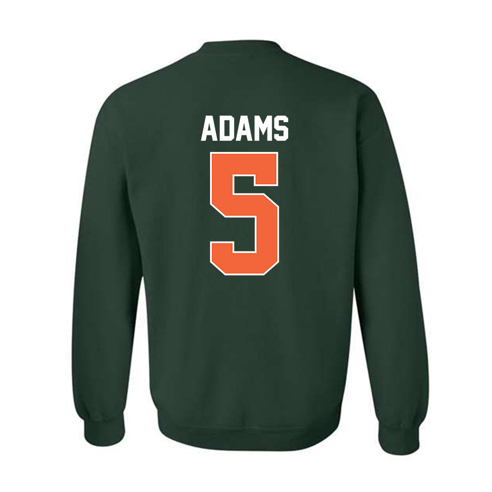 Miami - NCAA Women's Basketball : Ahnay Adams - Sports Shersey Crewneck Sweatshirt