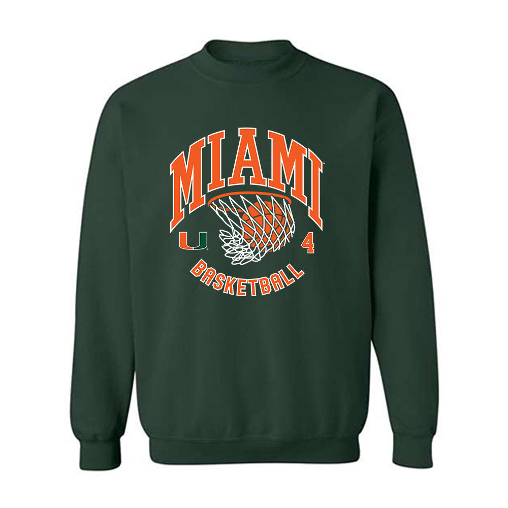 Miami - NCAA Men's Basketball : Marcus Allen - Sports Shersey Crewneck Sweatshirt-0