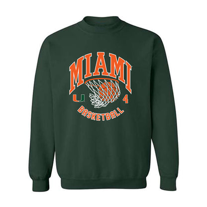 Miami - NCAA Men's Basketball : Isaiah Johnson-Arigu - Sports Shersey Crewneck Sweatshirt