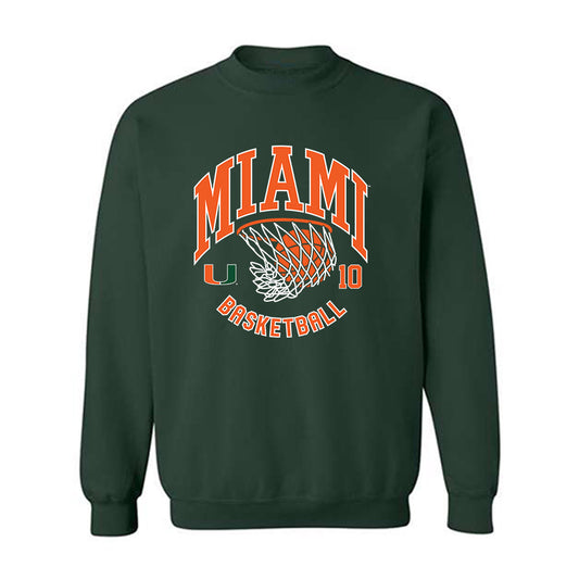 Miami - NCAA Men's Basketball : Paul Djobet - Sports Shersey Crewneck Sweatshirt