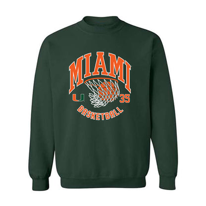 Miami - NCAA Men's Basketball : Dante Allen - Sports Shersey Crewneck Sweatshirt-0