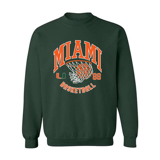 Miami - NCAA Men's Basketball : Timotej Malovec - Sports Shersey Crewneck Sweatshirt-0