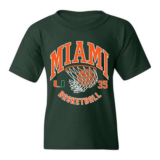 Miami - NCAA Men's Basketball : Dante Allen - Sports Shersey Youth T-Shirt-0