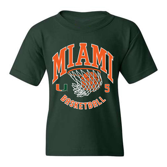 Miami - NCAA Women's Basketball : Ahnay Adams - Sports Shersey Youth T-Shirt