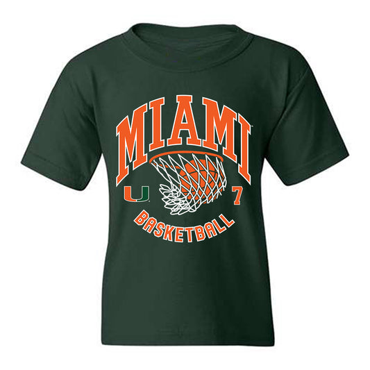 Miami - NCAA Women's Basketball : Danielle Osho - Sports Shersey Youth T-Shirt-0