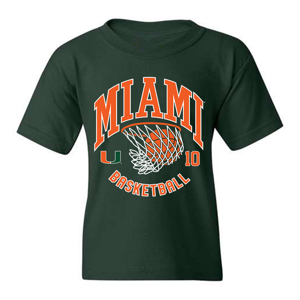 Miami - NCAA Men's Basketball : Paul Djobet - Sports Shersey Youth T-Shirt