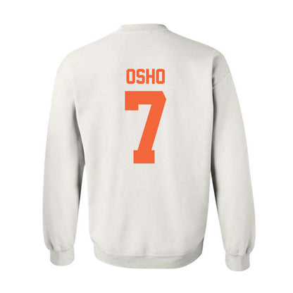 Miami - NCAA Women's Basketball : Danielle Osho - Sports Shersey Crewneck Sweatshirt-1