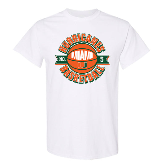 Miami - NCAA Women's Basketball : Ahnay Adams - Sports Shersey T-Shirt