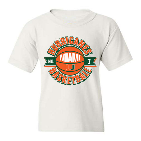 Miami - NCAA Men's Basketball : Shelton Henderson - Sports Shersey Youth T-Shirt-0