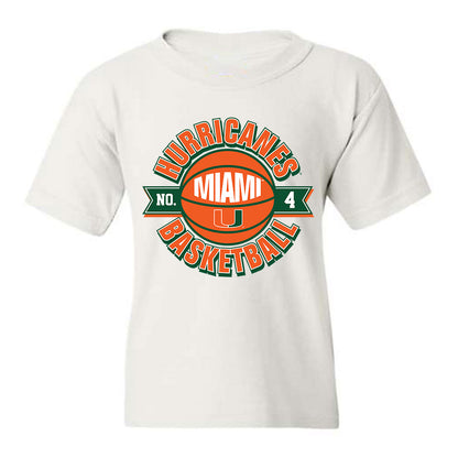 Miami - NCAA Women's Basketball : Jasmyne Roberts - Sports Shersey Youth T-Shirt