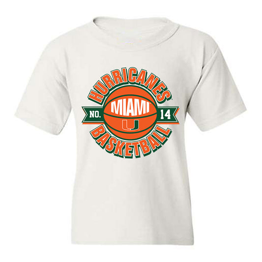 Miami - NCAA Women's Basketball : Gal Raviv - Sports Shersey Youth T-Shirt-0